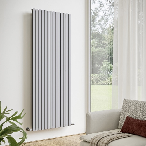 Immagine di Irsap PIANO 2 VERTICALE Radiatore 16 elementi L.90,4 P.4,6 H.182 cm, colore grigio titanio metallizzato finitura lucido Cod.L3 PI2182016L3IR01A01