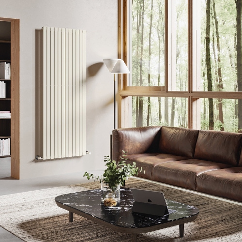 Immagine di Irsap PIANO VERTICALE Radiatore 6 elementi L.34,4 P.3,8 H.122 cm, colore grigio manhattan finitura lucido Cod.03 PI112200603IR01A01