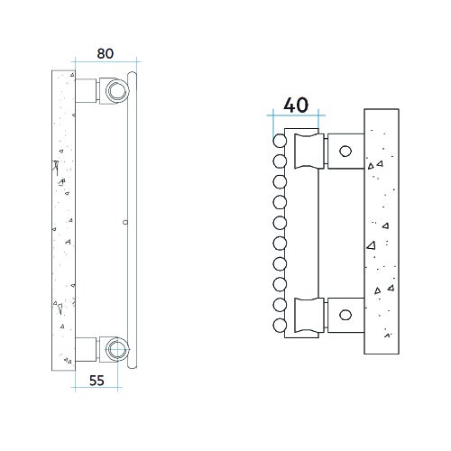 Immagine di Irsap ARPA12 VERTICALE Radiatore 6 elementi H.70 L.11,2 P.4 cm, colore bianco standard finitura lucido Cod.01 A1207000601IR01A