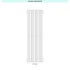 Immagine di Irsap ARPA18 VERTICALE Radiatore 8 elementi H.55 L.21,7 P.4,6 cm, colore bianco standard finitura lucido Cod.01 A18055004801IR01A01