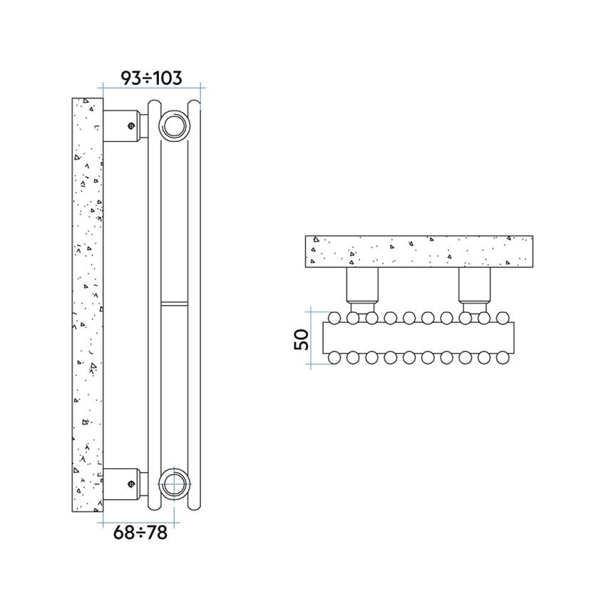 Immagine di Irsap ARPA12_2 VERTICALE Radiatore 4 elementi H.92 L.7,6 P.5 cm, colore bianco standard finitura lucido Cod.01 A2209200401IR01A01