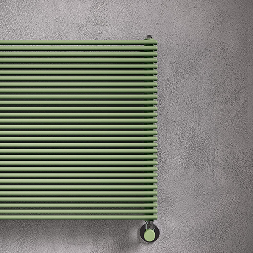 Immagine di Irsap ARPA12_2 ORIZZONTALE Radiatore  50 elementi H.90,4 L.202 P.5 cm, colore nero satinato finitura ruvido Cod.30 A2220205030IR01H