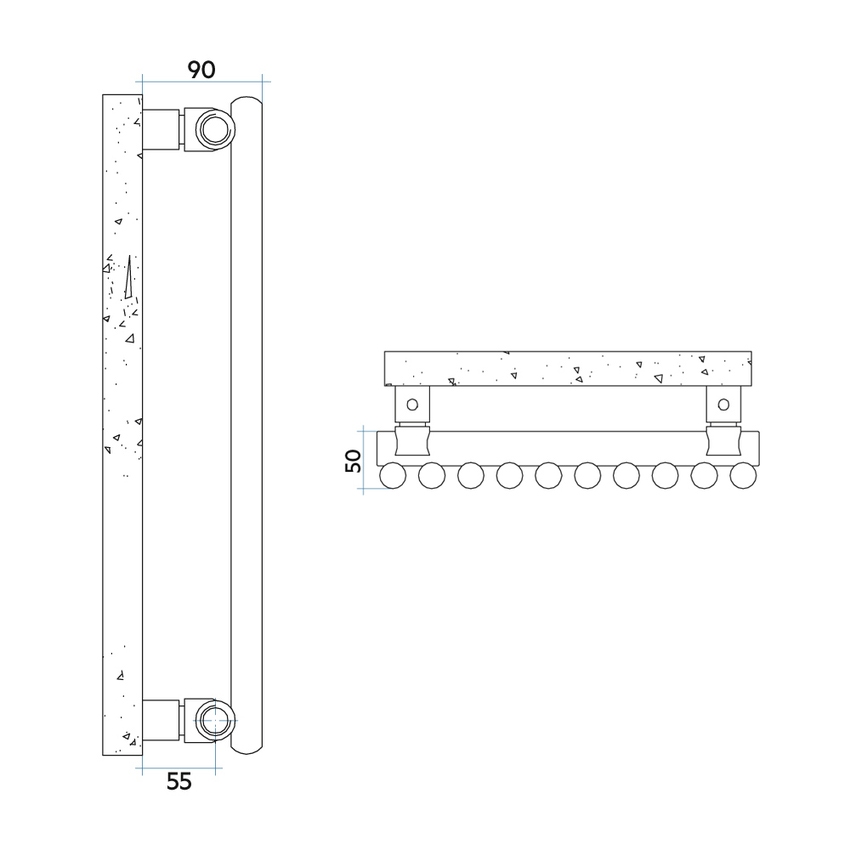 Immagine di Irsap ARPA23 VERTICALE Radiatore 12 elementi, H.70 L.40,2 P.5 cm, colore nero finitura opaco Cod.K1 SI1070012K1IR01A