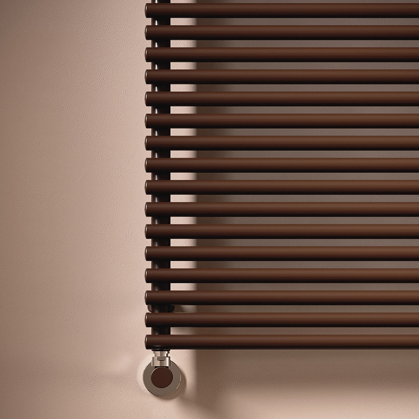 Immagine di Irsap ARPA23 ORIZZONTALE Radiatore 10 elementi, H.33,4 L.87 P.5 cm, colore nero finitura opaco Cod.K1 SI1087010K1IR01H