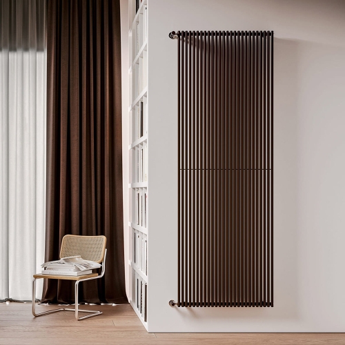 Immagine di Irsap ARPA23 VERTICALE Radiatore 8 elementi, H.202 L.26,6 P.5 cm, colore marrone ruggine finitura opaco Cod.9U SI12020089UIR01A