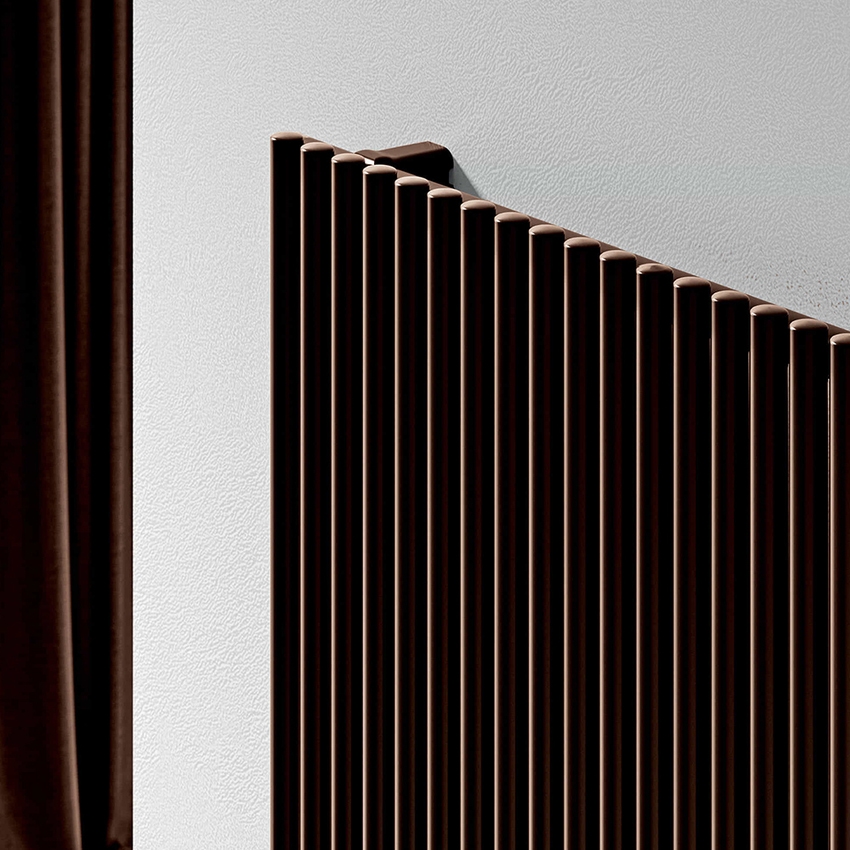 Immagine di Irsap ARPA23 VERTICALE Radiatore 22 elementi, H.202 L.74,2 P.5 cm, colore nero finitura opaco Cod.K1 SI1202022K1IR01A