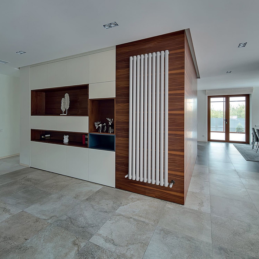 Immagine di Irsap ELLIPSIS_V radiatore verticale 20 elementi H.92 L.120 P.5,3 cm, colore bianco standard finitura lucido Cod.01 TL1009202001IR01A