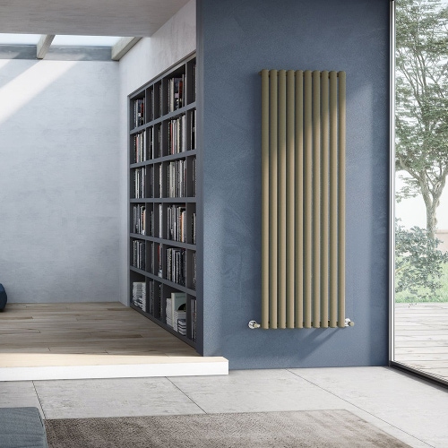 Immagine di Irsap ELLIPSIS_V radiatore verticale per sostituzione A, 20 elementi H.65 L.120 P.5,3 cm, colore bianco perla finitura ruvido Cod.16 TL106502016IR01A