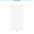 Immagine di Irsap ELLIPSIS_V 2 radiatore verticale 6 elementi H.202 L.36 P.7,6 cm, colore bianco standard finitura lucido Cod.01 TL2020200601IR01A