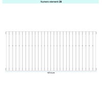 Immagine di Irsap PIANO radiatore verticale 28 elementi H.52 L.157,6 P.3,8 cm, colore sablè finitura ruvido Cod.Y4 PI1052028Y4IR01A