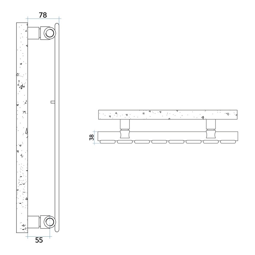 Immagine di Irsap PIANO radiatore verticale 26 elementi H.70 L.146,4 P.3,8 cm, colore sablè finitura ruvido Cod.Y4 PI1070026Y4IR01A