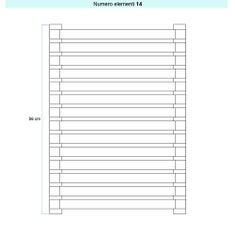 Immagine di Irsap SAX2 ORIZZONTALE Radiatore 14 elementi, H.56 L.53 P.8 cm, colore bianco standard finitura lucido Cod.01 SX205301401IR01H01