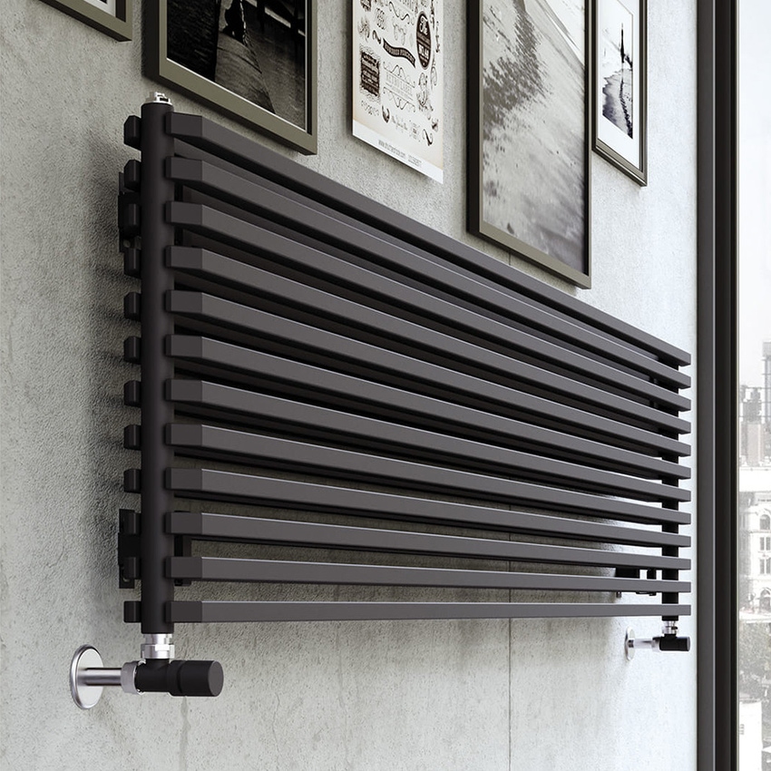 Immagine di Irsap SAX2 ORIZZONTALE Radiatore 36 elementi, H.144 L.53 P.8 cm, colore bianco standard finitura lucido Cod.01 SX205303601IR01H01