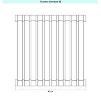 Immagine di Irsap SAX2 VERTICALE Radiatore 10 elementi H.50 L.40 P.8 cm, colore bianco standard finitura lucido Cod.01 SX205001001IR01A01