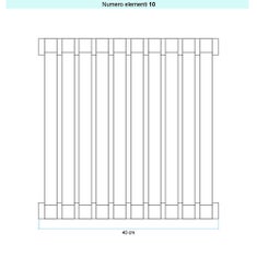 Immagine di Irsap SAX2 VERTICALE Radiatore 10 elementi H.50 L.40 P.8 cm, colore bianco standard finitura lucido Cod.01 SX205001001IR01A01
