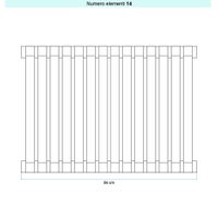 Immagine di Irsap SAX VERTICALE Radiatore 14 elementi, H.90 L.56 P.5,5 cm, colore avorio finitura lucido Cod.02 SX109001402IR01A