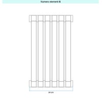 Immagine di Irsap SAX VERTICALE Radiatore 6 elementi, H.150 L.24 P.5,5 cm, colore nero finitura opaco Cod.K1 SX1150006K1IR01A