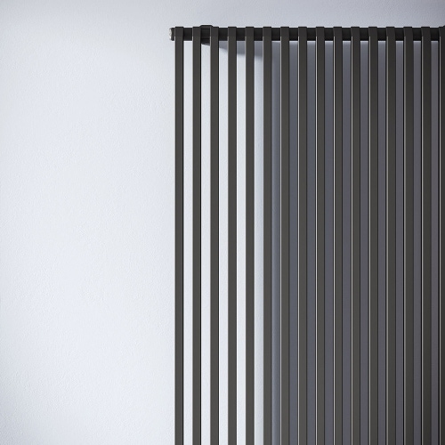 Immagine di Irsap SAX VERTICALE Radiatore 6 elementi, H.150 L.24 P.5,5 cm, colore nero finitura opaco Cod.K1 SX1150006K1IR01A