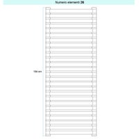 Immagine di Irsap SAX ORIZZONTALE Radiatore 26 elementi, H.104 L.65 P.5,5 cm, colore bianco standard finitura lucido Cod.01 SX106502601IR01H01