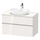 Duravit D-NEO base sottolavabo sospesa L.100 cm, con 1 cassetto e 1 elemento estraibile, cassetto superiore con scasso per il sifone e coprisifone, 1 consolle con un taglio per lavabo, colore bianco finitura lucido DE4968010220000