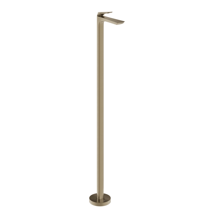 Immagine di Gessi VENTAGLIO miscelatore lavabo da terra, senza corpo incasso, finitura finox brushed nickel 72095#149