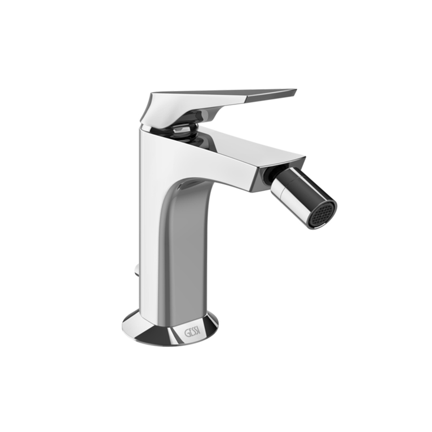 Immagine di Gessi VENTAGLIO miscelatore bidet H.15 cm, con scrico e flessibili, finitura cromo 72007#031