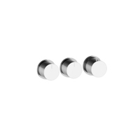 Immagine di Gessi SHOWER miscelatore termostatico a parete, 2 uscite indipendenti, installazione verticale o orizzontale, senza corpo incasso, finitura cromo 63434#031