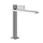 Gessi INVERSO RIGATO miscelatore lavabo medio H.25 cm, con piletta Stop&Go e flessibili, finitura cromo 73555#031