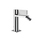 Gessi INVERSO RIGATO miscelatore bidet, con scarico e flessibili, finitura cromo 73507#031