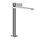 Gessi INVERSO DIAMANTATO miscelatore lavabo alto H.32 cm, con piletta Stop&Go e flessibili, finitura cromo 73653#031