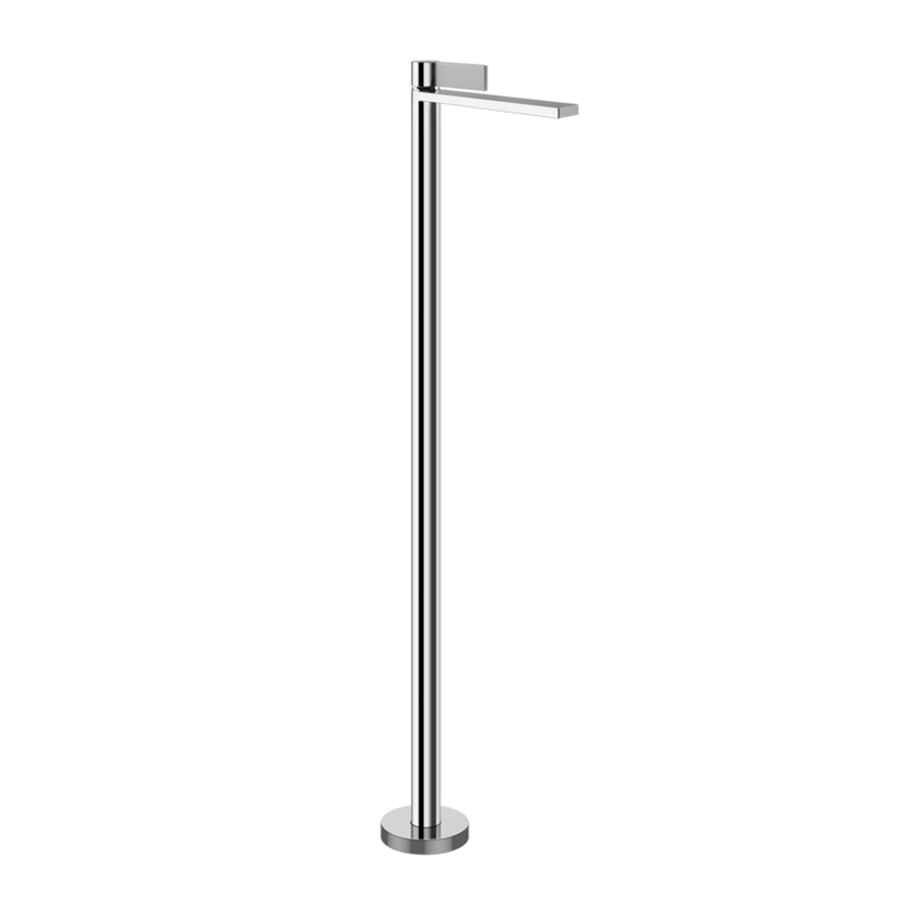 Immagine di Gessi INVERSO DIAMANTATO miscelatore lavabo da terra H.114 cm, senza corpo incasso e senza scarico, finitura cromo 73695#031