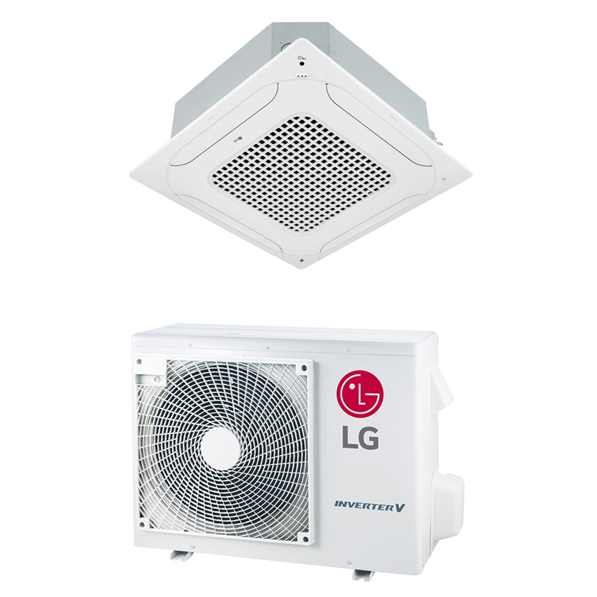 Immagine di LG Cassetta 4 vie R32 Climatizzatore a parete monosplit inverter | unità esterna e unità interna 9000 BTU CT09F.NR0+UUA1.UL0