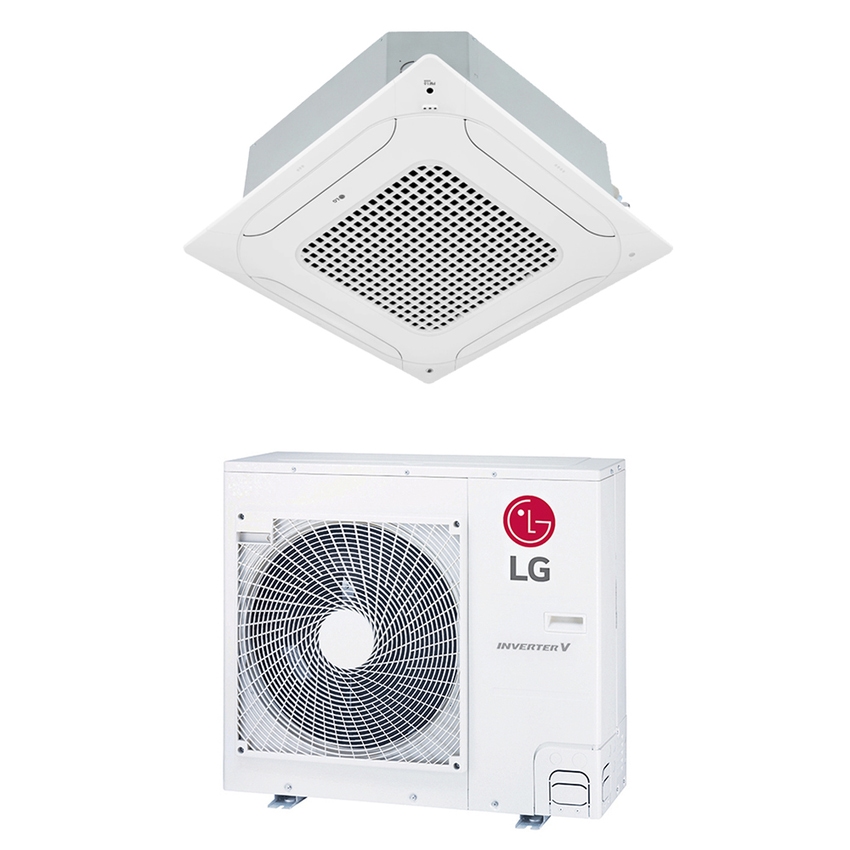 Immagine di LG Cassetta 4 vie R32 Climatizzatore a parete monosplit inverter | unità esterna e unità interna 30000 BTU UT30F.NB0+UUC1.U40