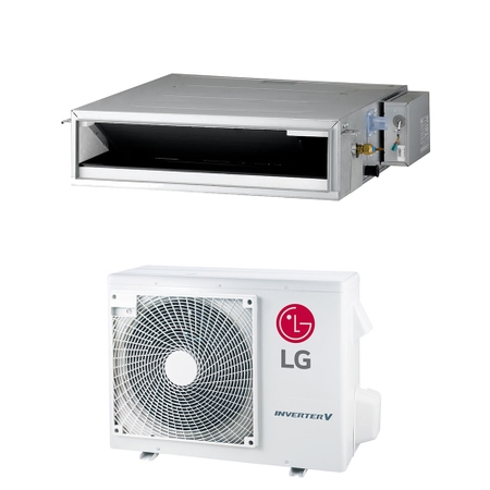 Immagine di LG Canalizzabile bassa prevalenza Climatizzatore monosplit inverter | unità esterna e unità interna 9000 BTU CL09F.N50+UUA1.UL0