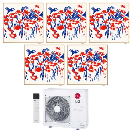 Immagine di LG ARTCOOL Gallery Photo R32 Climatizzatore a parete penta split inverter Wi-Fi | unità esterna 8.8 kW unità interne 9000+9000+9000+9000+9000 BTU MU5R30.U42+A[09|09|09|09|09]GA1.NSE