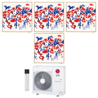 Immagine di LG ARTCOOL Gallery Photo R32 Climatizzatore a parete quadri split inverter Wi-Fi | unità esterna 8.8 kW unità interne 9000+9000+9000+9000 BTU MU5R30.U42+A[09|09|09|09]GA1.NSE