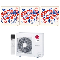 Immagine di LG ARTCOOL Gallery Photo R32 Climatizzatore a parete trial split inverter Wi-Fi | unità esterna 8.8 kW unità interne 9000+9000+9000 BTU MU5R30.U42+A[09|09|09]GA1.NSE