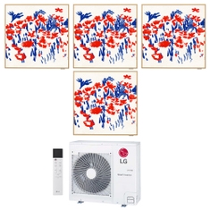 Immagine di LG ARTCOOL Gallery Photo R32 Climatizzatore a parete quadri split inverter Wi-Fi | unità esterna 7.9 kW unità interne 9000+9000+9000+9000 BTU MU4R27.U42+A[09|09|09|09]GA1.NSE