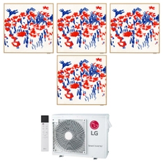 Immagine di LG ARTCOOL Gallery Photo R32 Climatizzatore a parete quadri split inverter Wi-Fi | unità esterna 7 kW unità interne 9000+9000+9000+9000 BTU MU4R25.U22+A[09|09|09|09]GA1.NSE