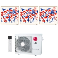 Immagine di LG ARTCOOL Gallery Photo R32 Climatizzatore a parete trial split inverter Wi-Fi | unità esterna 7 kW unità interne 9000+9000+9000 BTU MU4R25.U22+A[09|09|09]GA1.NSE