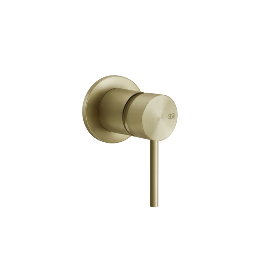 Immagine di Gessi 316 FLESSA comando remoto a parete per lavabo/doccia, 1 uscita, finitura brushed brass PVD 54019#727