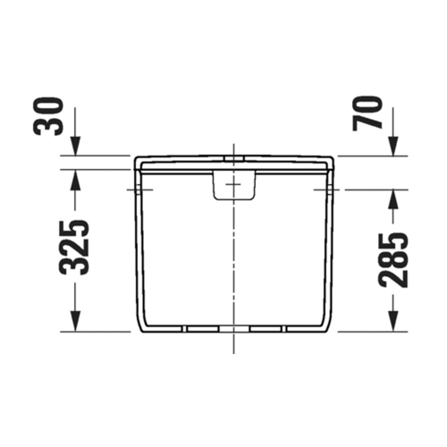 Immagine di Duravit QATEGO cassetta di sciacquo con batteria interna e tasto finitura cromo, volume 6/3 litri, colore bianco finitura lucido 0947000005