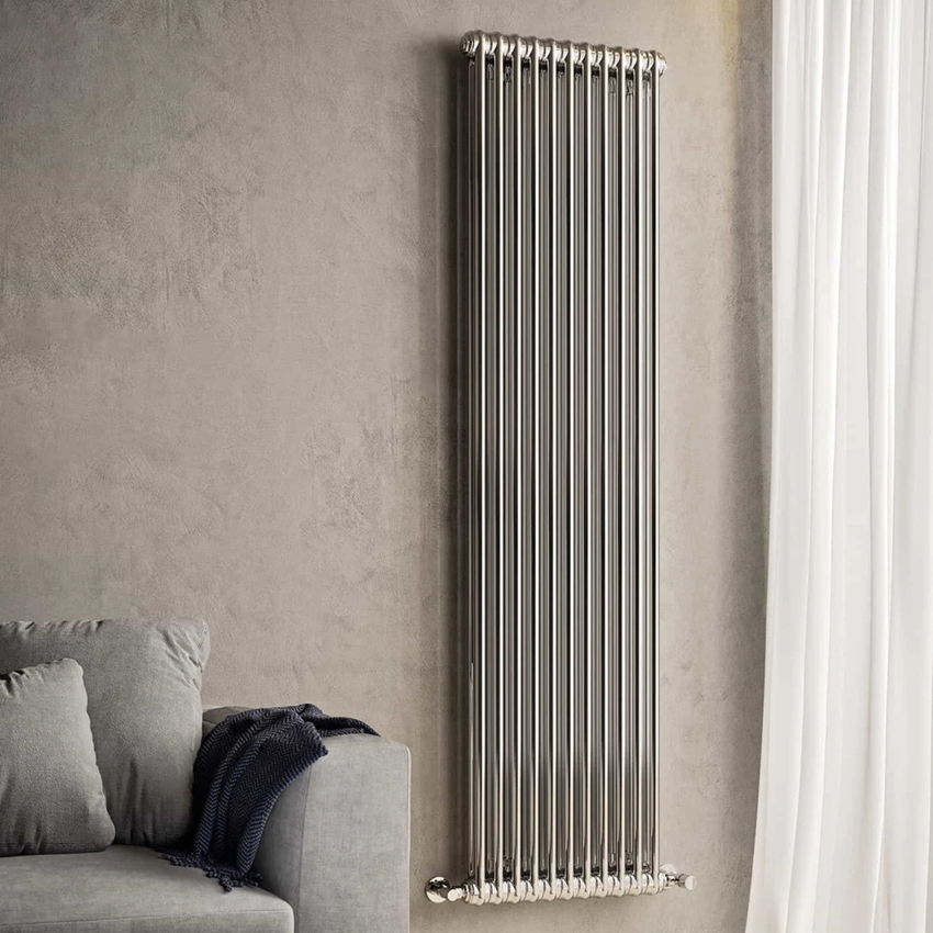 Immagine di Irsap TESI 3 CROMATO radiatore 10 elementi, H.200,2 L.47,4 P. 10,1 cm, finitura cromo Cod.50 RG320001050IR02N01