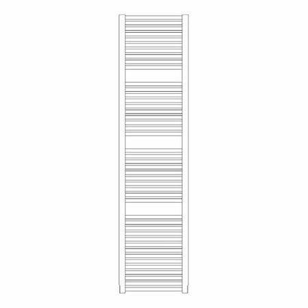 Immagine di Irsap NOVO CROMATO scaldasalviette, 36 tubi, 3 intervalli, H.152 L.50 P.3 cm, finitura cromo Cod.50 NLL050B50IR01NNN03