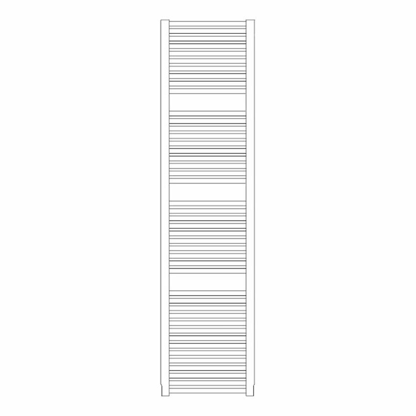 Immagine di Irsap NOVO CROMATO scaldasalviette, 44 tubi, 3 intervalli, H.180,8 L.50 P.3 cm, finitura cromo Cod.50 NLG050B50IR01NNN