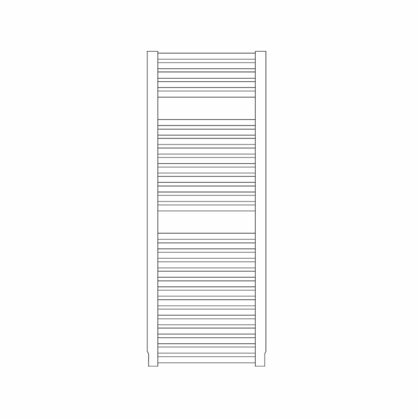 Immagine di Irsap NOVO CROMATO scaldasalviette, 29 tubi, 2 intervalli, H.119,6 L.45 P.3 cm, finitura cromo Cod.50 NLM045B50IR01NNN02