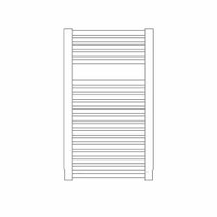 Immagine di Irsap NOVO CROMATO scaldasalviette, 19 tubi, 1 intervallo, H.76,4 L.50 P.3 cm, finitura cromo Cod.50 NLP050B50IR01NNN02