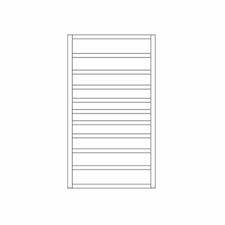 Immagine di Irsap TOLE' scaldasalviette, per riscaldamento tradizionale, 11 tubi, H.84,2 L.58,1 P.4,74 cm, finitura cromo Cod.50 TCP058B50IR01NNN01