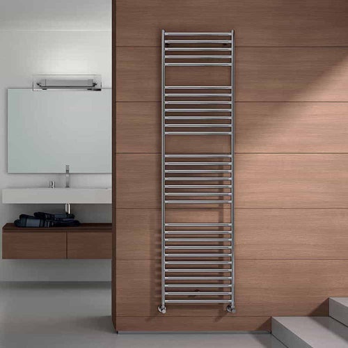 Immagine di Irsap STILE' scaldasalviette, 30 tubi, 3 intervalli, H.179,2 L.48,1 P.2,5 cm, finitura acciaio inox satinato Cod.AS SLG048BASIR01NNN01