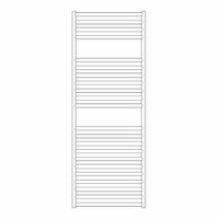 Immagine di Irsap STILE' scaldasalviette, 22 tubi, 2 intervalli, H.129,2 L.48,1 P.2,5 cm, finitura acciaio inox satinato Cod.AS SLM048BASIR01NNN02